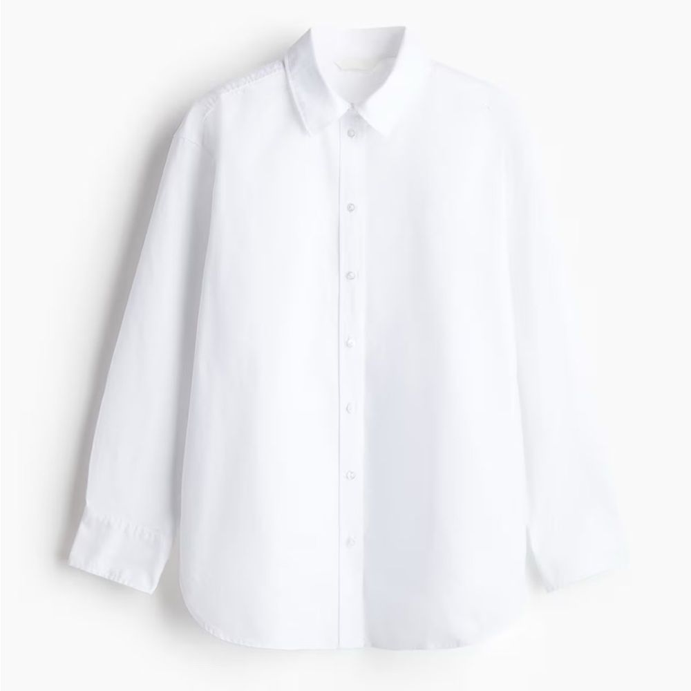 H&M Classic Oxford White Button-Up Shirt